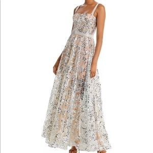 SOLD! Bronx and Banco Silver gown